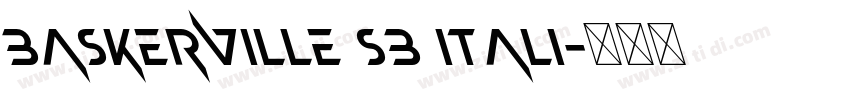 baskerville SB Itali字体转换